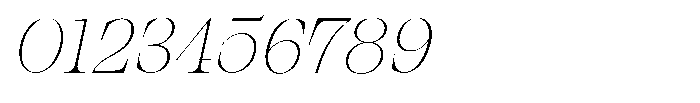 Bravellion Thin Italic Font OTHER CHARS