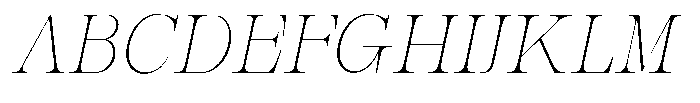 Bravellion Thin Italic Font UPPERCASE