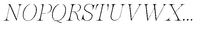 Bravellion Thin Italic Font UPPERCASE