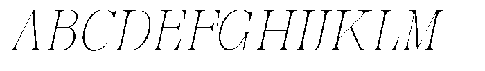 Bravellion Thin Semi Condensed Italic Font UPPERCASE