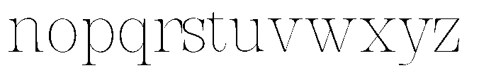 Bravellion Thin Semi Condensed Font LOWERCASE