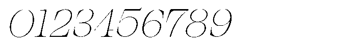 Bravellion Thin Semi Expanded Italic Font OTHER CHARS