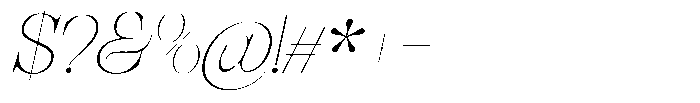 Bravellion Thin Semi Expanded Italic Font OTHER CHARS