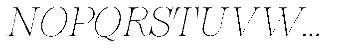 Bravellion Thin Semi Expanded Italic Font UPPERCASE