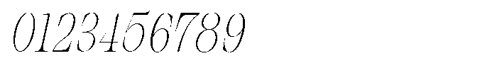 Bravellion Thin Ultra Condensed Italic Font OTHER CHARS