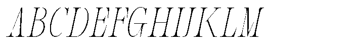 Bravellion Thin Ultra Condensed Italic Font UPPERCASE