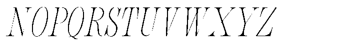 Bravellion Thin Ultra Condensed Italic Font UPPERCASE