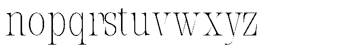 Bravellion Thin Ultra Condensed Font LOWERCASE