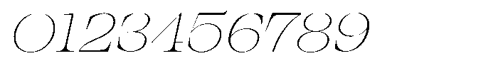 Bravellion Thin Ultra Expanded Italic Font OTHER CHARS