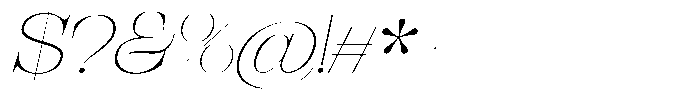 Bravellion Thin Ultra Expanded Italic Font OTHER CHARS