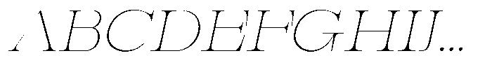 Bravellion Thin Ultra Expanded Italic Font UPPERCASE