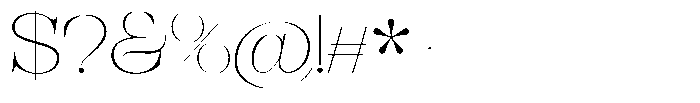 Bravellion Thin Ultra Expanded Font OTHER CHARS