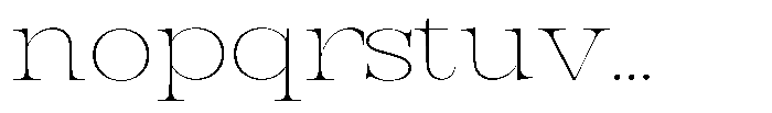 Bravellion Thin Ultra Expanded Font LOWERCASE