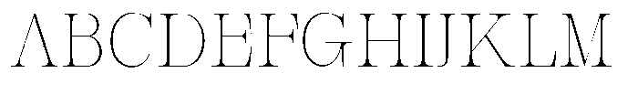 Bravellion Thin Font UPPERCASE