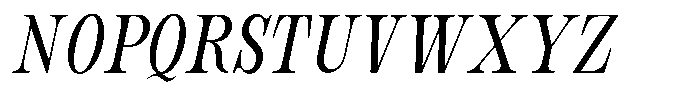Bravellion Ultra Condensed Italic Font UPPERCASE