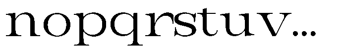 Bravellion Ultra Expanded Font LOWERCASE