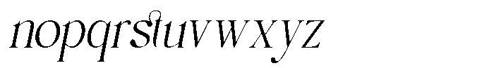 Bravibe Oblique Font LOWERCASE