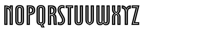 Bravora Bold Extra Condensed Inline Font UPPERCASE