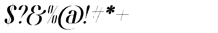 Brayena Italic Font OTHER CHARS