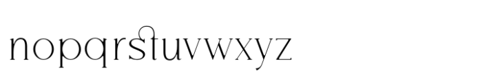 Breadley Serif Thin Font LOWERCASE
