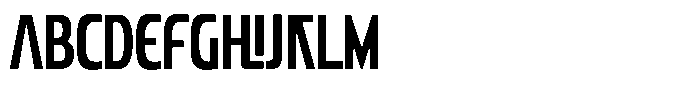 Break Regular Font UPPERCASE