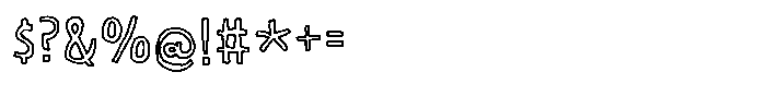 Break of day Outline Font OTHER CHARS