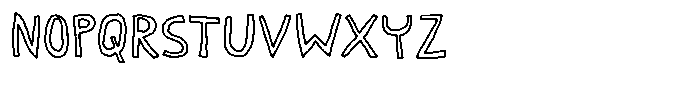 Break of day Outline Font UPPERCASE