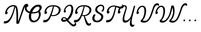 Breaker Rockin  Script Regular Font UPPERCASE