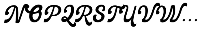 Breaker Rockin  Script Semi Bold Font UPPERCASE
