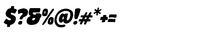 Breakin Italic Font OTHER CHARS