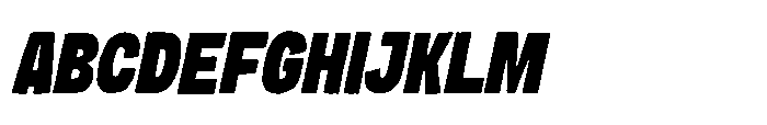 Breakin Italic Font UPPERCASE