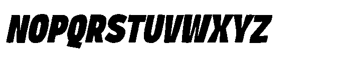 Breakin Italic Font UPPERCASE
