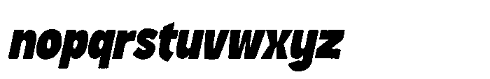 Breakin Italic Font LOWERCASE