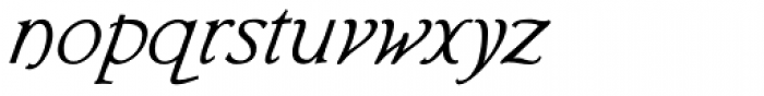 Bream Italic Font LOWERCASE