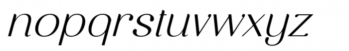 Breath PS Italic Font LOWERCASE