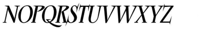 Breathless Italic Font UPPERCASE