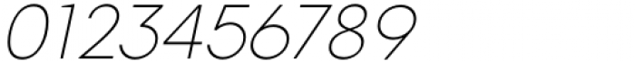 Breda Thin Italic Font OTHER CHARS