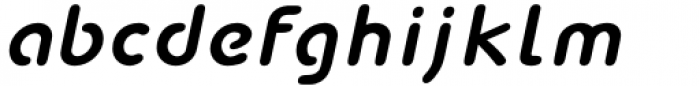 Bredagh Black Italic Font LOWERCASE