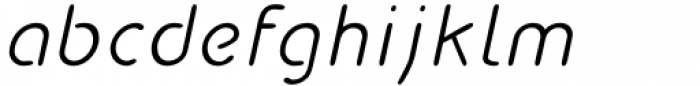 Bredagh Light Italic Font LOWERCASE