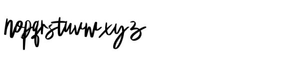 Bredalis Brush Font LOWERCASE