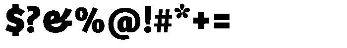 Bree Arabic Extrabold Font OTHER CHARS