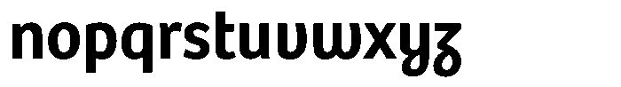 Bree Arabic Semibold Font LOWERCASE