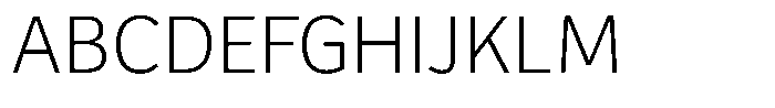 Bree Arabic Thin Font UPPERCASE