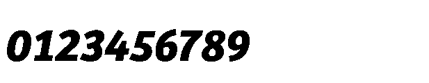Bree Cyrillic Bold Oblique Font OTHER CHARS