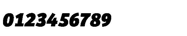Bree Cyrillic Extrabold Oblique Font OTHER CHARS
