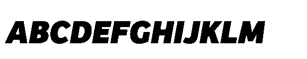 Bree Cyrillic Extrabold Oblique Font UPPERCASE