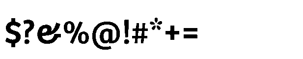 Bree Cyrillic Semibold Font OTHER CHARS