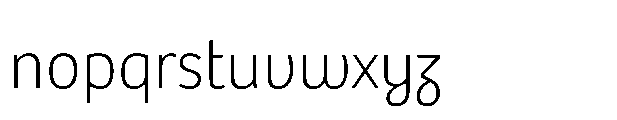 Bree Cyrillic Thin Font LOWERCASE