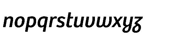 Bree Greek Regular Oblique Font LOWERCASE
