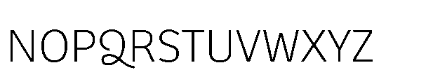 Bree Greek Thin Font UPPERCASE
